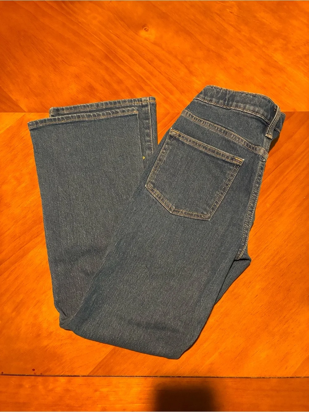 Old Navy Dark Blue Jeans with Multicolor Floral Embroidery